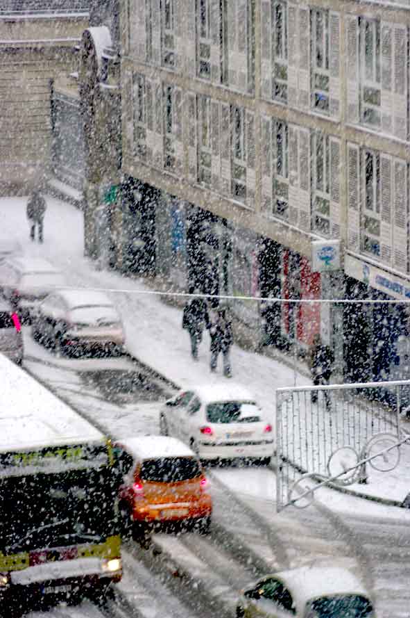 neige à Reims rue Cérès